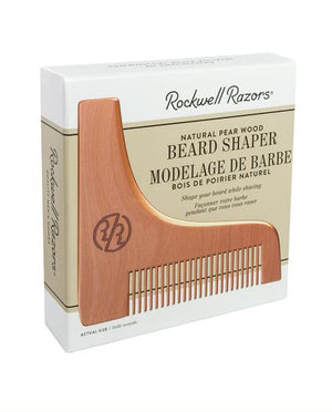 Rockwell Razors Natural Pear Wood Beard Shaper (Case pack of 4)