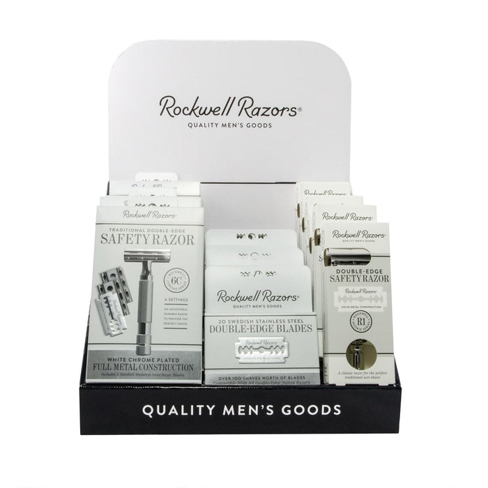 Rockwell Razors Shave Hardware Display Bundle, Retail Displays
