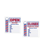 Barber Supplies Co. Vintage Open / Closed Sign, Signage & Accessories