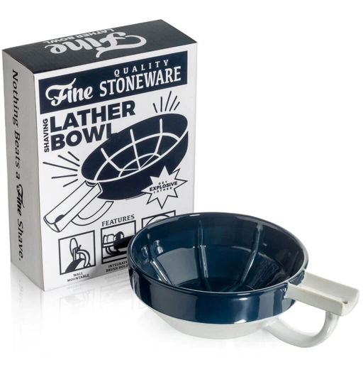 Fine Accoutrements Lather Bowl - Blue/White