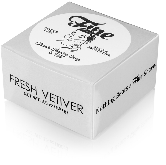 Fine Accoutrements Fresh Vetiver Classic Shaving Soap in Tub