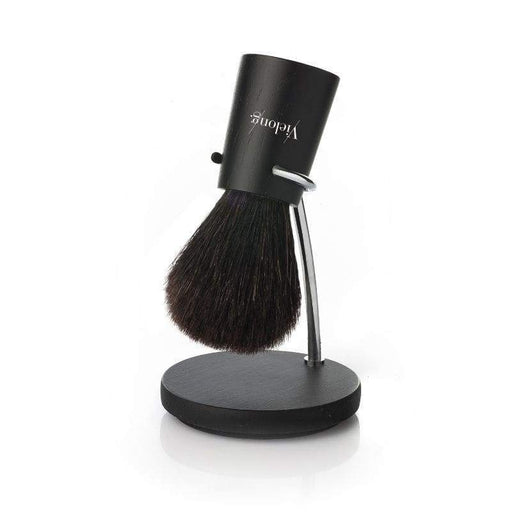 Vie-Long Nordik Set Black Horse Hair Shaving Brush with Stand