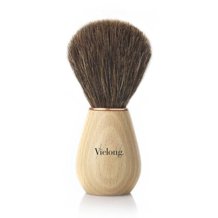 Vie-Long Wave Horse Hair Shaving Brush, Wood Handle