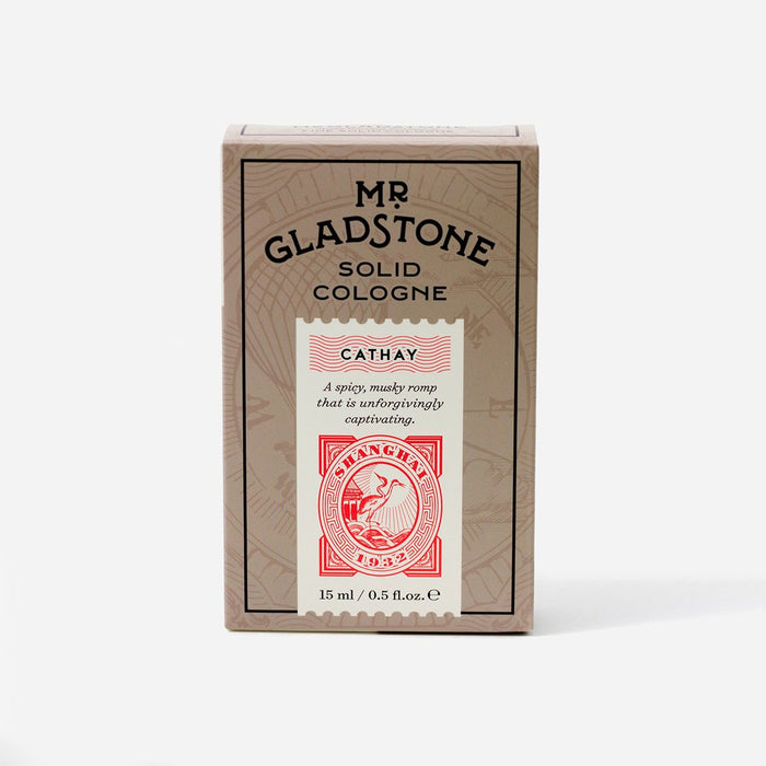Mr. Gladstone Cathay Solid Cologne - Fine Fragrance Reminiscent of 1932 Shanghai (1 Unit), Solid Cologne