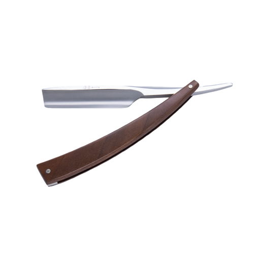 DV-8009141, Dovo Straight Razor EDO, 5/8”, carbon, 1/1 full hollow, Ultra compressed walnut wood