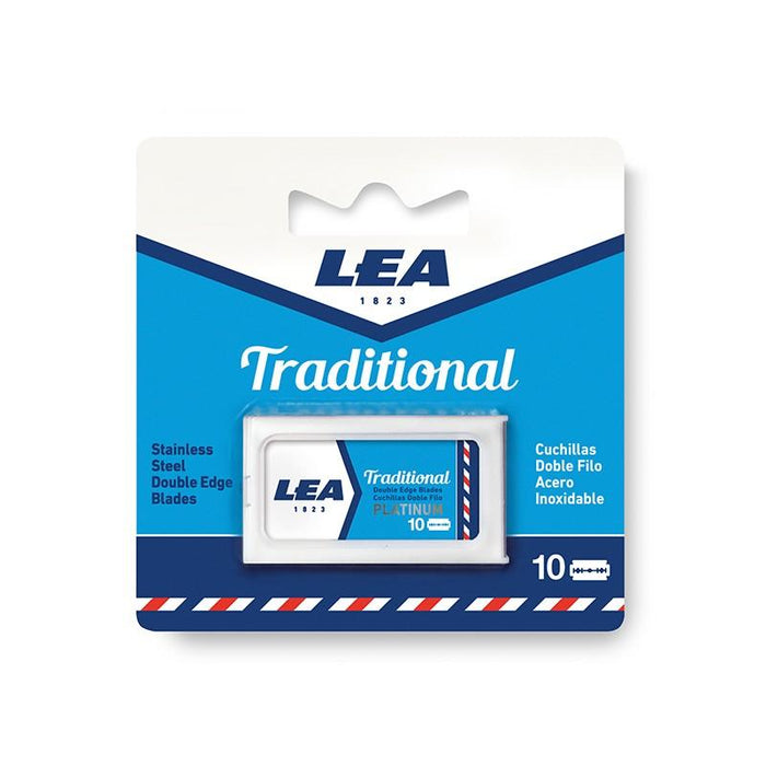 Lea Stainless Steel Double Edge Blades Refill (10 pack) Pack of 6