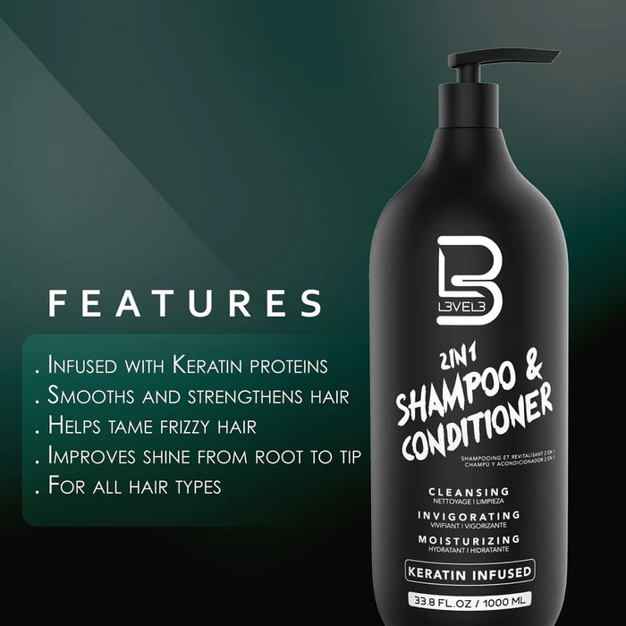 Level3  2 In 1 Shampoo & Conditioner