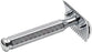 MERKUR 41C Double Edge Safety Razor, Straight Cut, Hexagon Handle, Bright Chrome Finish