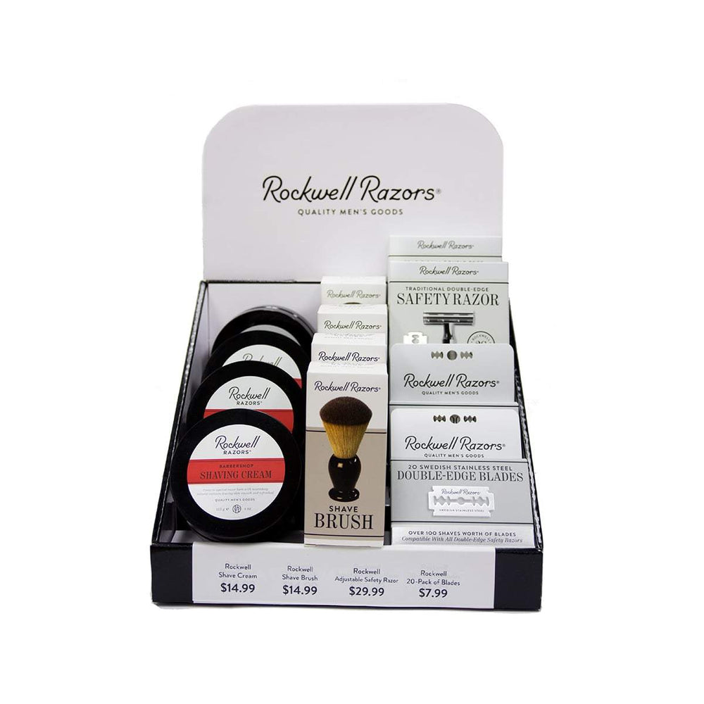 Rockwell Premium Shave Retail Display Bundle (New), 