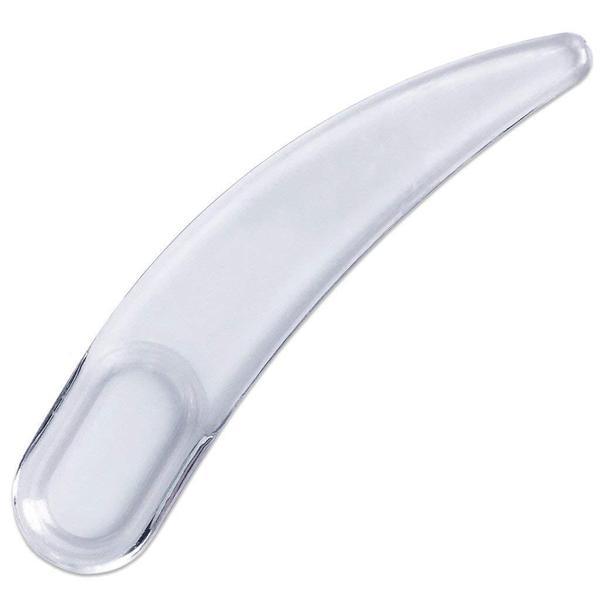 Disposable Polystyrene Boomerang Spatula, Clear 2.4 inch (50pcs/Bag), 