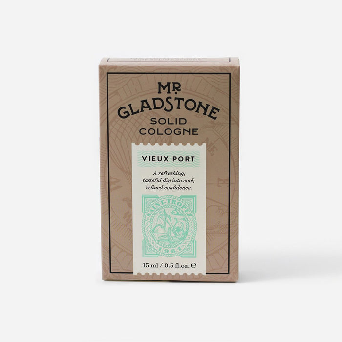 Mr. Gladstone Vieux Port Solid Cologne - Fine Fragrance Reminiscent of 1961 Saint-Tropez (1 Unit), Solid Cologne